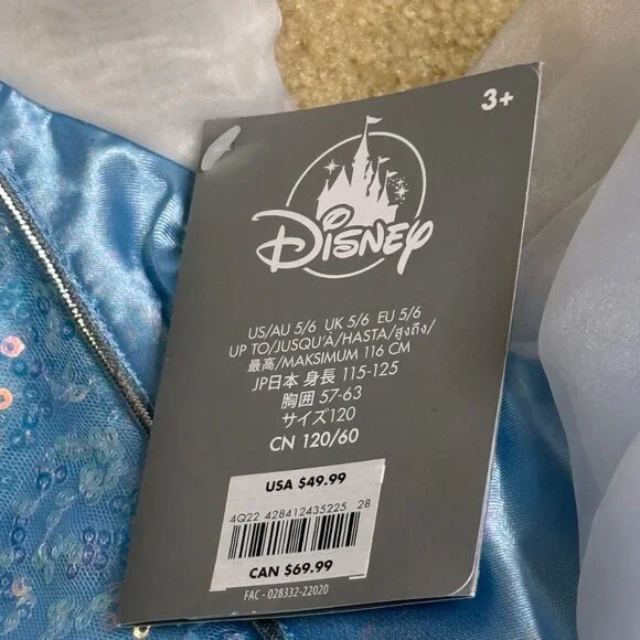 NWT - Disney - Cinderella - Girls Princess Sleeveless Dress - Size 3 - Picture 4 of 5